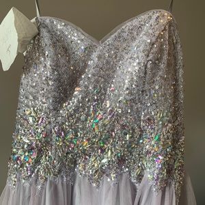 PURPLE-GRAY PROM DRESS SIZE 11